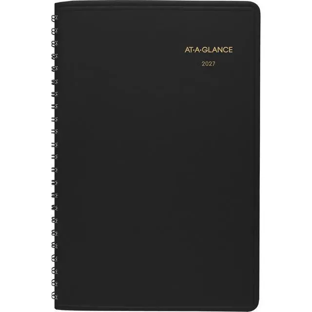 Alt view image 7 of 7 - 2027 Appointment Book Planner, Weekly, 5" x 8", Hourly, Black (700750527)