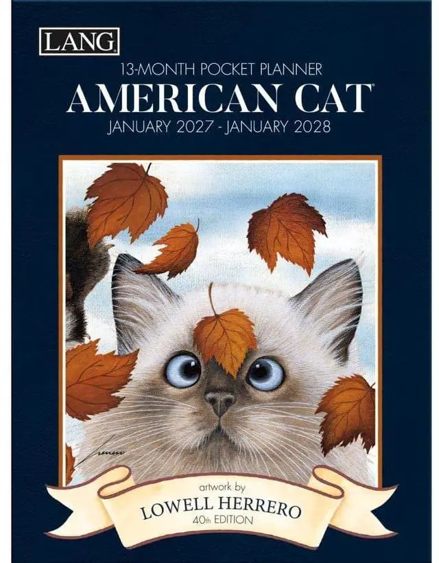 Main image of American Cat 2027 Monthly Pocket Planner by Lowell Herrero