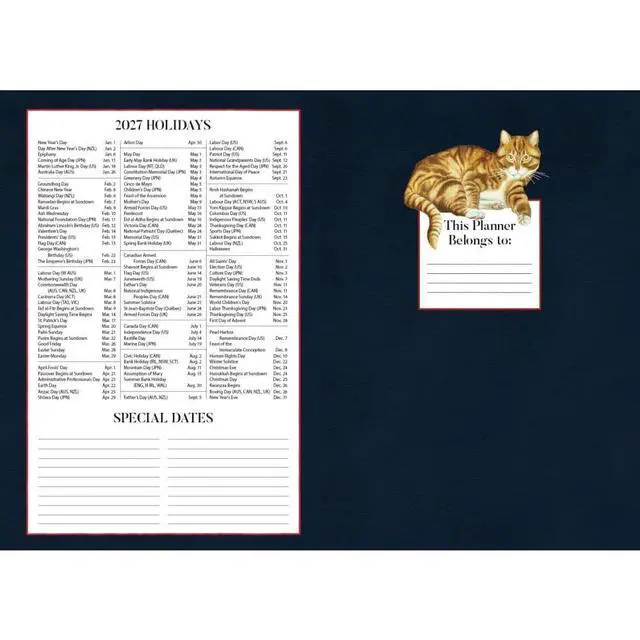 Alt view image 2 of 7 - American Cat 2027 Monthly Pocket Planner by Lowell Herrero