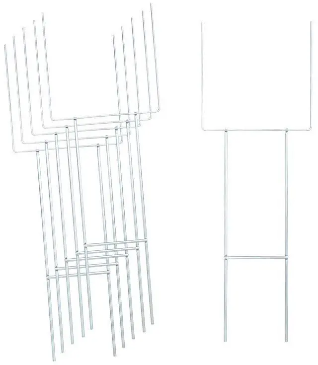 Main image of 30" Heavy Duty Yard Stakes, 5 Pack,.25 Diameter Metal Frame Wire Step Stake for Yard Signs (5 Pack)