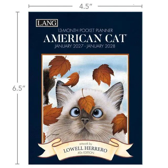 Alt view image 5 of 7 - American Cat 2027 Monthly Pocket Planner by Lowell Herrero