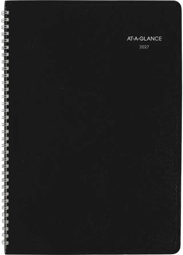 Alt view image 6 of 6 - 2027 Planner, Monthly, 14-Month Dec-Jan, 8" x 12", DayMinder, Black (G4700027)