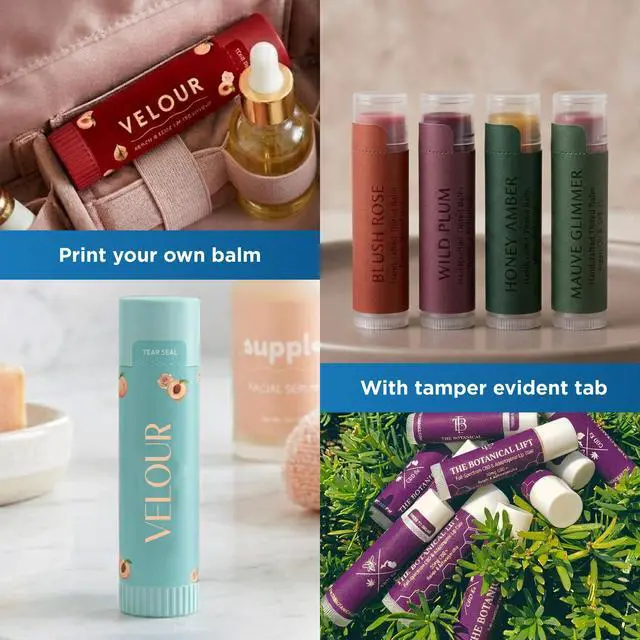 Alt view image 2 of 7 - OnlineLabels 2.125" x 2.125" Lip Balm Labels - Inkjet/Laser - 25 Sheets | Permanent Adhesive, Blank White Matte Lip Balm Labels with Safety Tab, Inkjet & Laser Compatible, Ideal for Lip Balm Tubes