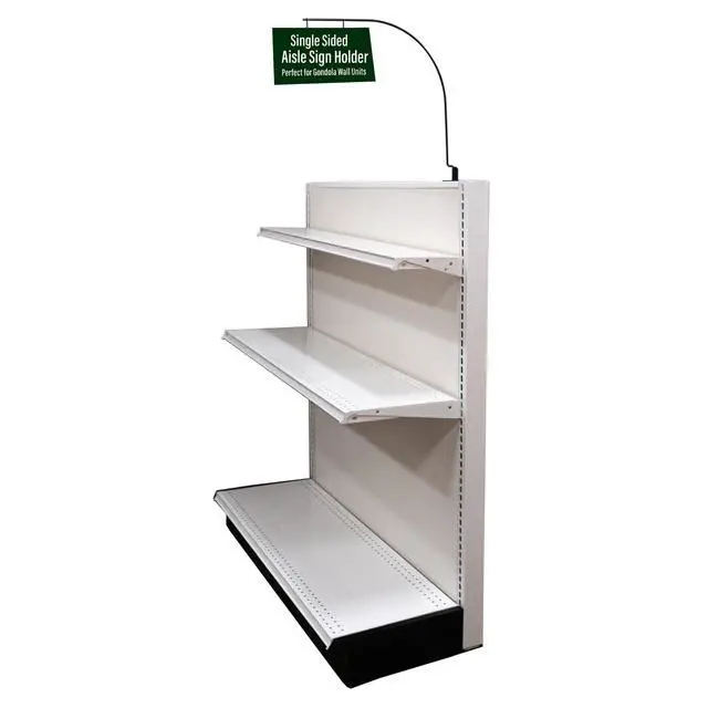 Alt view image 4 of 7 - Curved Gondola Shelf Single Side Magnetic Store Aisle Sign Holder, Department Walkway Section Marker & Labeler for Store Shelving, 10 Pack