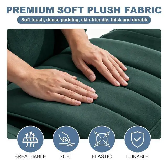 Alt view image 7 of 7 - Big and Tall Office Chair, Reclining Executive Desk Chair, Cross Legged Ergonomic High Back Computer Gaming Chair with Flip Armrests Lumbar Support Footrest, Green Vanity Chair
