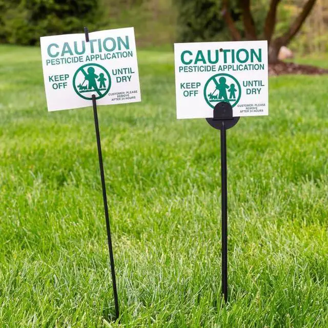 Main image of GENERIC Pesticide Application Signs & Stakes (Economy Style Stakes / 500 pc. Pack)