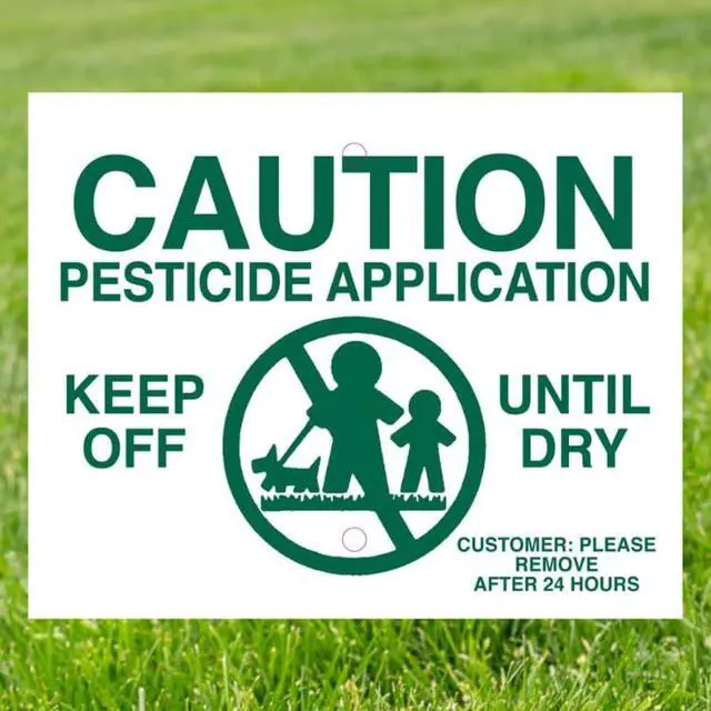 Alt view image 3 of 3 - GENERIC Pesticide Application Signs & Stakes (Economy Style Stakes / 500 pc. Pack)