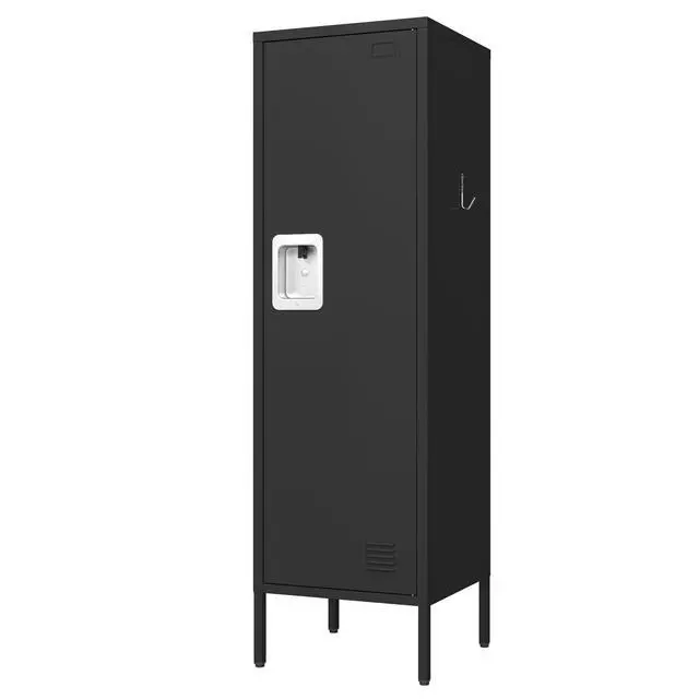 Alt view image 5 of 7 - Metal Storage Cabinet, Lockable Storage Locker with Door, Tall Metal Cabinet for Home School Gym Office Employee Kids Use