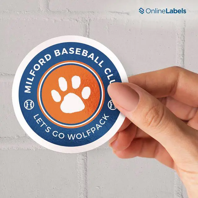 Alt view image 2 of 7 - 2.5 Inch Round Labels - Pack of 120 Circle Stickers, 10 Sheets - Inkjet/Laser Printer