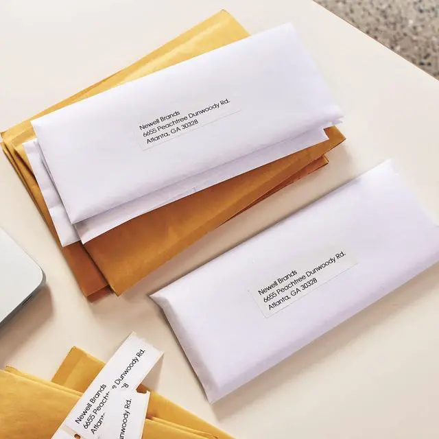 Alt view image 7 of 7 - Authentic LW Mailing Address Labels for LabelWriter Label Printers, White, 1-1/8'' x 3-1/2'', 2 Rolls of 260 (30572)