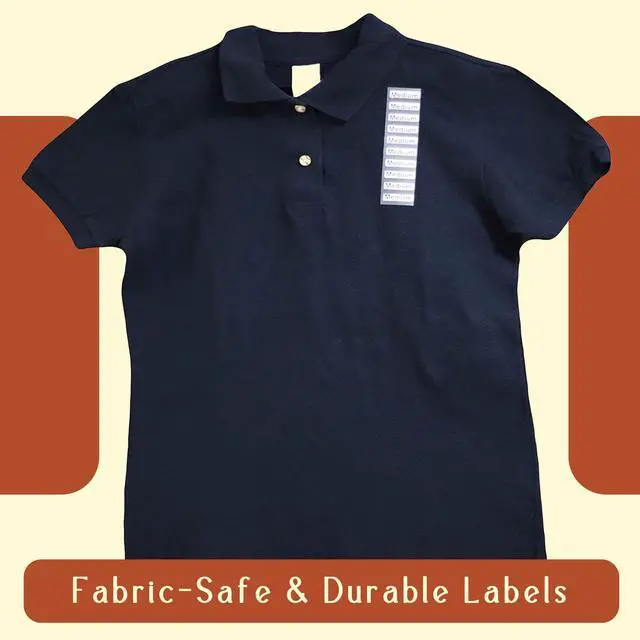 Alt view image 3 of 7 - InStockLabels Medium Clothing Size Stickers, 1.25 x 5 Inch, 125 Labels | 125 labels per roll for clothing tags, boutique supplies, size labels, retail packing, thrift stores, and apparel sorting
