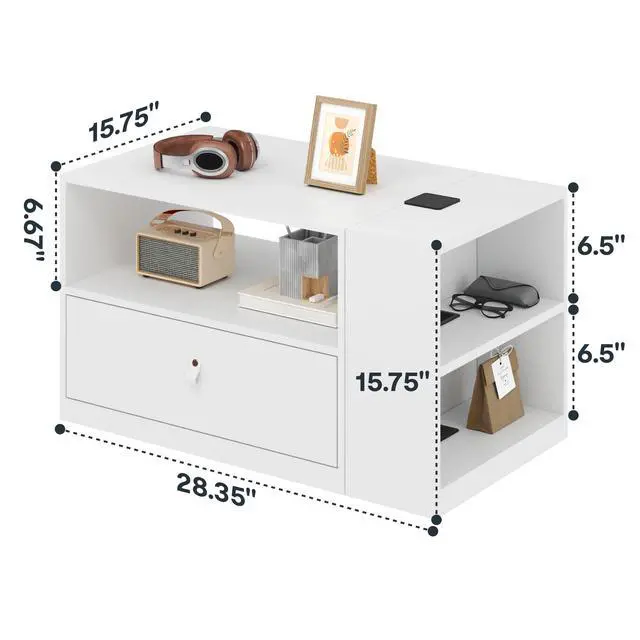 Alt view image 3 of 7 - H7 CAB Mobile File Cabinet with Storage Drawers, Under Desk | File cabinet with storage drawers for office organization. Under desk cabinet for standing desk setup and home office,White
