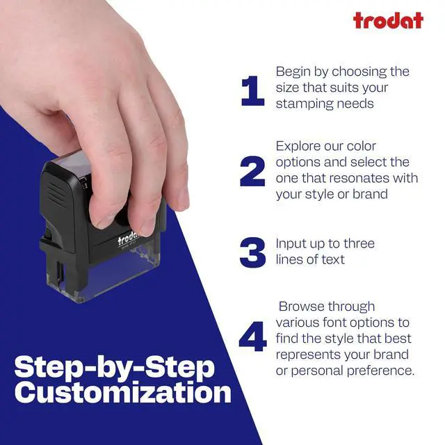 Alt view image 7 of 7 - 3-Lines Custom Self-Inking Stamp- Return Address Stamp (Large) | Personalized Mailing Solution, Sharp And Consistent Imprints, Refillable Design, Compact Size, Fast Everyday Labeling