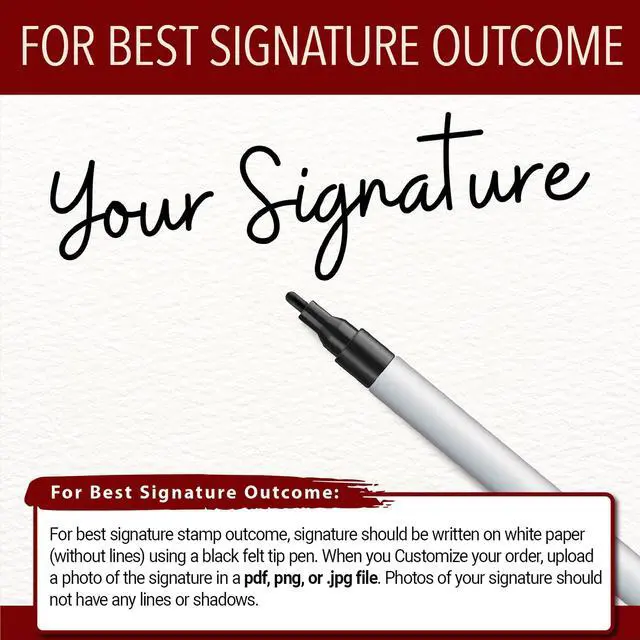 Alt view image 3 of 6 - Personalized Self-Inking Signature Stamps - Custom Signature Stamp | Great for Documents and Other Official Paperwork | Provides Thousands of Impressions (Xtra Large)