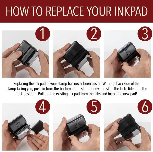 Alt view image 6 of 6 - Personalized Self-Inking Signature Stamps - Custom Signature Stamp | Great for Documents and Other Official Paperwork | Provides Thousands of Impressions (Xtra Large)