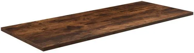 Main image of Vintage Brown 55 x 24 in Solid Square Corner Table Top, DESK-TOP55N-S | One-Piece Desktop, For Height Adjustable Sit Stand Desk Frames, Rustic, Home Office, Universal