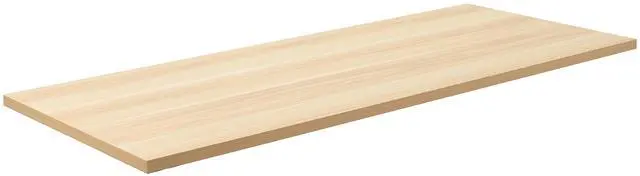Main image of Light Wood 55 x 24 inch Solid Square Corner Table Top, DESK-TOP55C-S | One-Piece Desktop, For Height Adjustable Sit Stand Desk Frames, Home and Office Furniture Sets, Universal