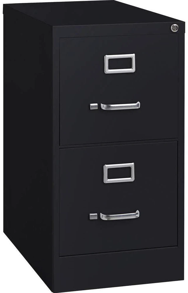 Main image of LLR42291 2-Drawer Vertical File, 15" x 22" x 28, Black