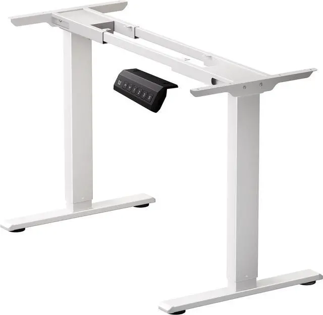 Main image of Dual Motor Electric Standing Desk Frame, Height Adjustable Desk Legs for Max 44" x 70.8" Desktop with 330 LBS Capacity, Ergonomic Sit Stand Up Desk Base for Home Office, White(Frame Only)