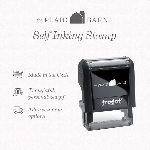 Alt view image 2 of 6 - Custom Return Address Stamp, Personalized Self-Inking Address Stamps | Personalized address stamp self-inking for envelopes & wedding invitations. Housewarming gift. Handmade in USA