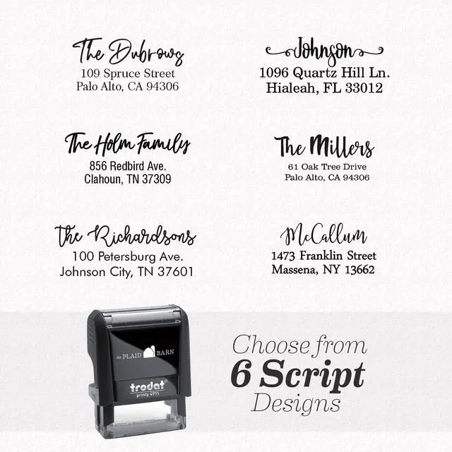 Main image of Custom Return Address Stamp, Personalized Self-Inking Address Stamps