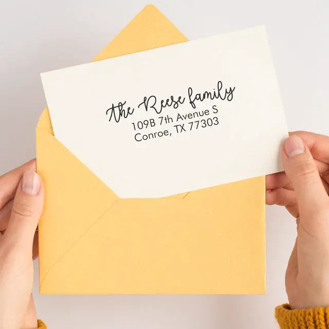 Alt view image 5 of 6 - Custom Return Address Stamp, Personalized Self-Inking Address Stamps