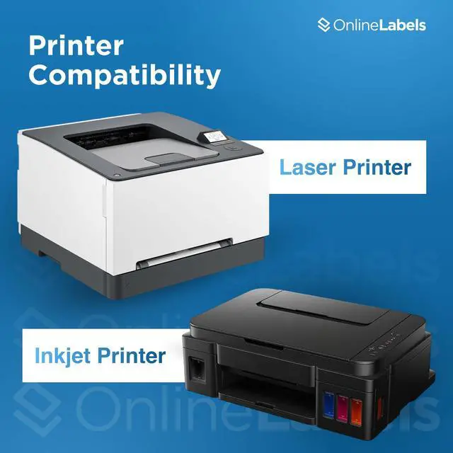 Alt view image 7 of 7 - OnlineLabels 4" x 3.33" Labels - White Matte - Inkjet/Laser - 25 Sheets | Permanent Adhesive, Blank Rectangle Labels, Inkjet and Laser Compatible, Ideal for Shipping, Wine Bottles, & Pallets
