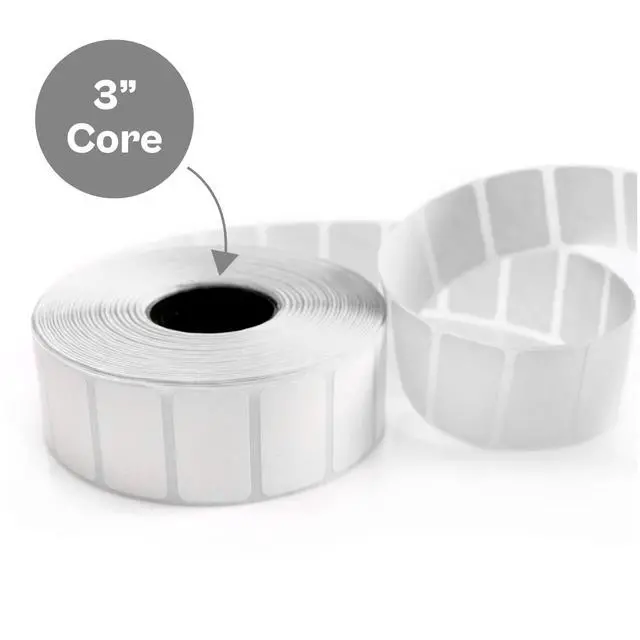 Alt view image 5 of 7 - PSBM 4 Rolls 4 x 3 Inch Core Thermal Transfer Label Stickers, 3 Inch Core, 1960 Labels/Roll, Fade-Resistant Label for Barcode and Shipping Printing, Compatible with Zebra, Sato & Datamax