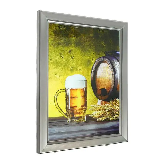 Alt view image 2 of 7 - 16 x 20 Inch LED Movie Poster Frame Home Theater Wall Mounted Advertising Picture Frame Display Led Light Box Sign Advertising Display