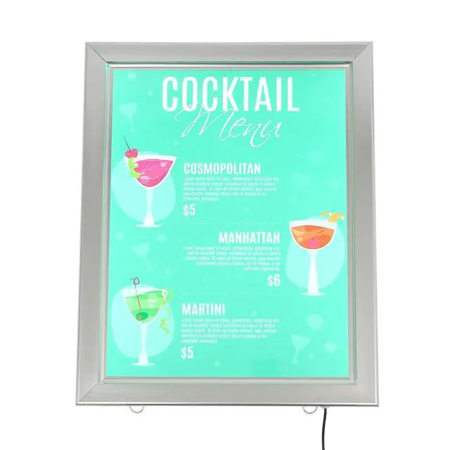 Alt view image 3 of 7 - 16 x 20 Inch LED Movie Poster Frame Home Theater Wall Mounted Advertising Picture Frame Display Led Light Box Sign Advertising Display