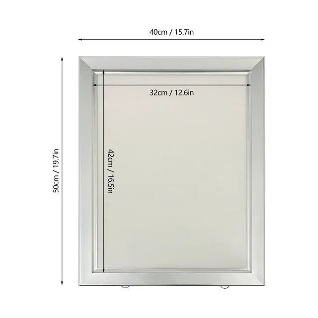 Alt view image 7 of 7 - 16 x 20 Inch LED Movie Poster Frame Home Theater Wall Mounted Advertising Picture Frame Display Led Light Box Sign Advertising Display