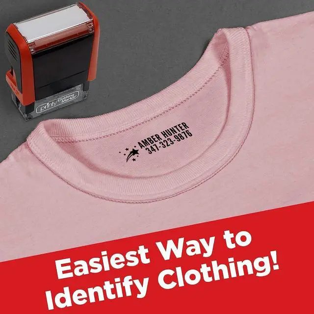 Alt view image 5 of 7 - Clothing Stamp, Personalized with Your Name - Customize Online (Stamp)