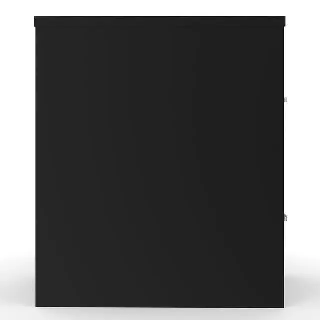 Alt view image 7 of 7 - 2-Drawer Vertical File Cabinet, Letter Size Documents, Lockable, 24.4" D x 14.9" W x 27.95" H, Black | 24.4in D x 14.9in W x 27.95in H. Secure storage for letter-size documents