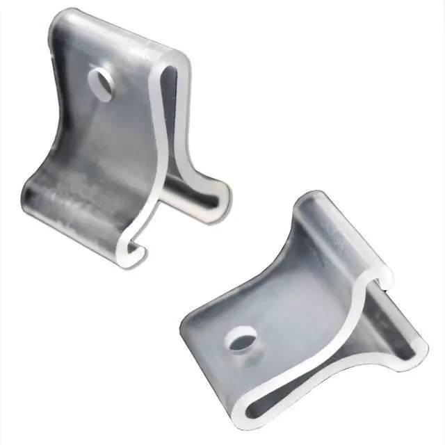 Alt view image 3 of 6 - Drop Ceiling Grid Clip Snap On Sign Hangers with 3/16" Hole, Includes 12" H Metal Double C Hooks, 10 Pack