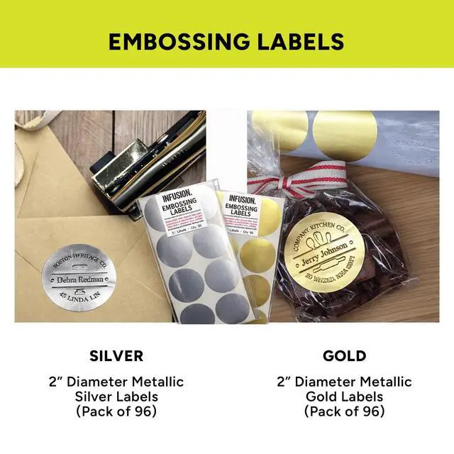 Alt view image 6 of 7 - Custom Logo Embosser Stamp Personalized 2" Round Desk Seal for Envelopes, Books, Return Address & Branding, Heavy Duty Steel Paper Embossing Press