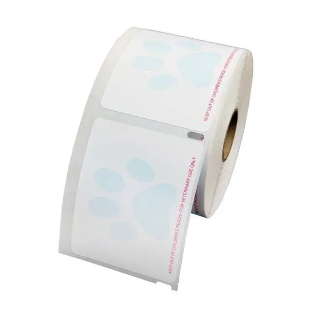 Alt view image 4 of 6 - Veterinary Prescription Labels with Paw Print & Warning - 2-1/8" x 2-3/4" | Compatible with Dymo 450 LabelWriters and Earlier Models - Keep Out of Children's Reach - Warning, Caution