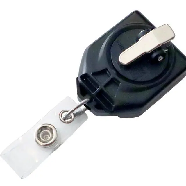 Alt view image 4 of 7 - 5 Pack - Heavy Duty Retractable Badge Reel with Pull Cord and Swivel Alligator Clip with Teeth - No Twist B-Reel Badge Holder for Nurse, Office by