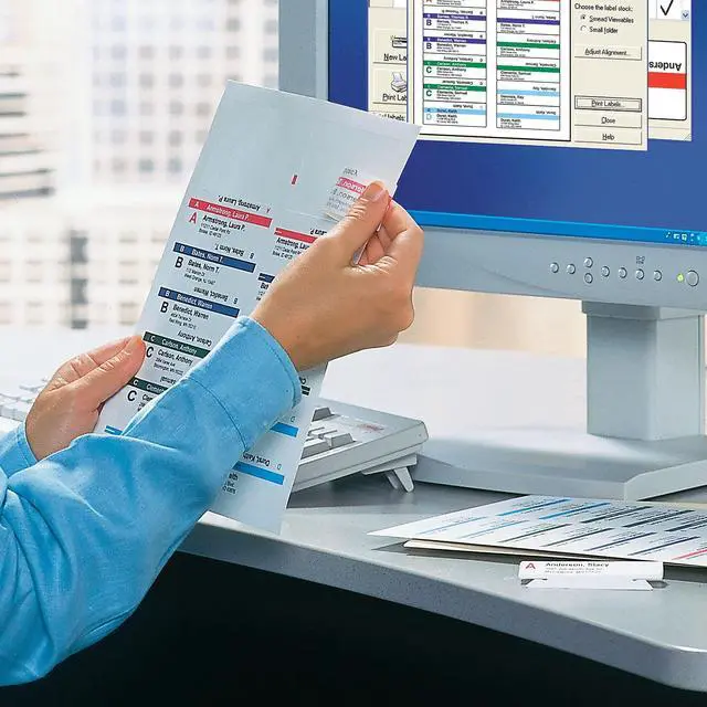 Alt view image 7 of 7 - Viewables® Labeling System, Refill Pack, Hanging Folder Labels, Ink-Jet and Laser Printers (64905)