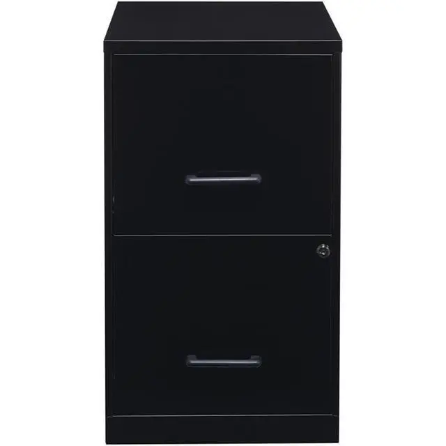 Alt view image 5 of 7 - 18" Deep 2 Drawer Metal File Cabinet in Black (Set of 2)