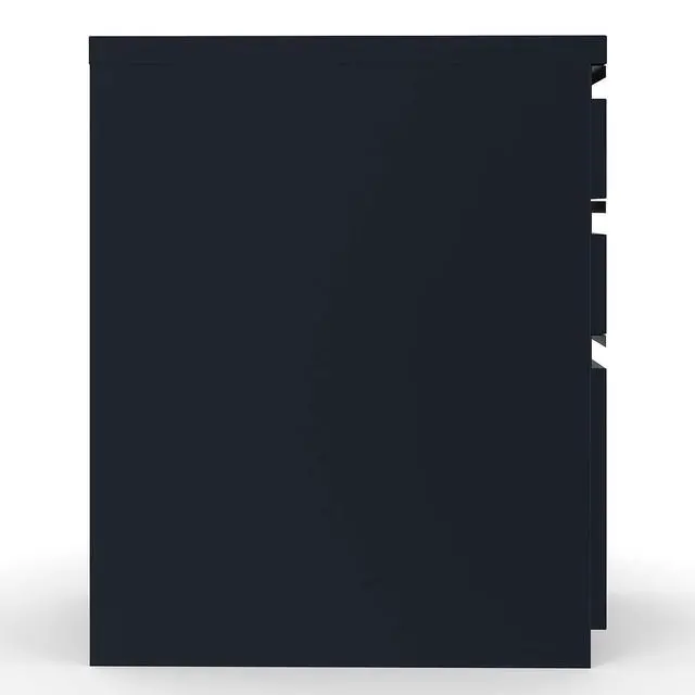 Alt view image 6 of 7 - 3-Drawer Vertical File Cabinet, Letter Size Documents, Lockable & Mobile, 23" D x 15" W x 27.75" H, Black | Mobile rolling cabinet, 23in D x 15in W x 27.75in H, for secure storage