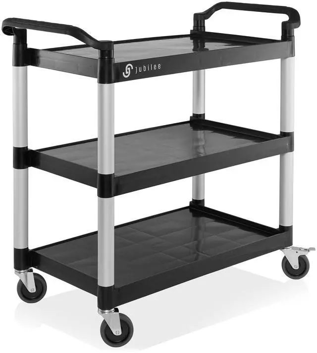 Main image of Heavy-Duty 3-Tier Utility Service Cart with Wheels, 40.25" x 38.5"