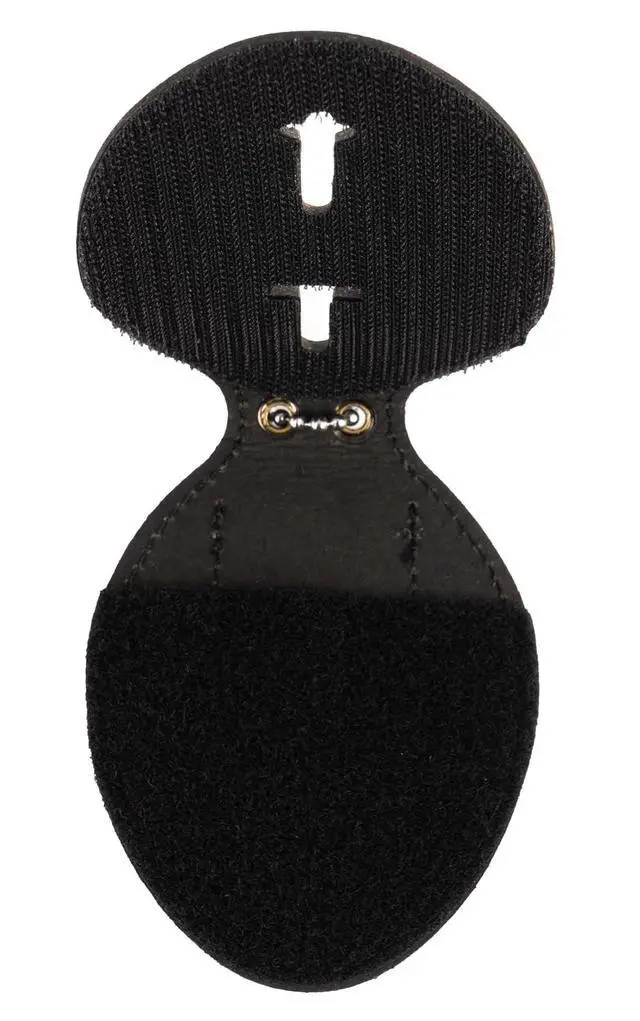 Alt view image 4 of 4 - Security Badge, Enameled & Plated, Pin Catch Design, 3-1/8", Nickel-Brass Shield Badge and Badge Holder (LEATHER-02, Black)