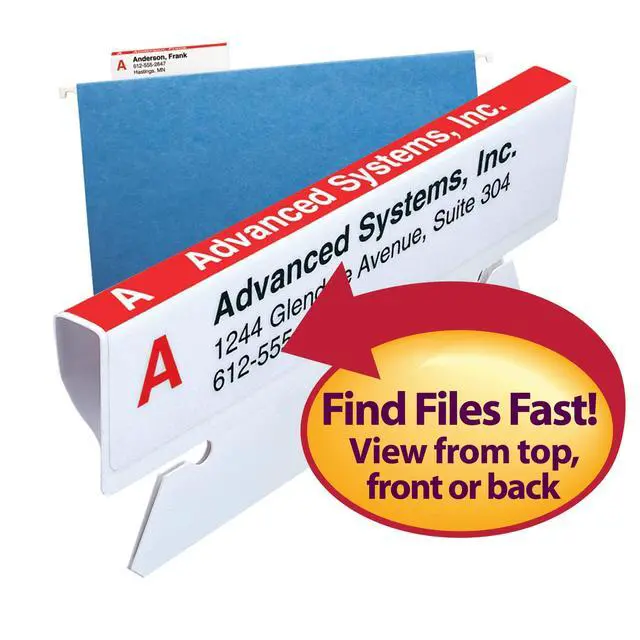 Alt view image 2 of 6 - Viewables Color Labeling System Refill Pack, 3 7/16" x 1 1/4", White, 160 per Pack (64915)