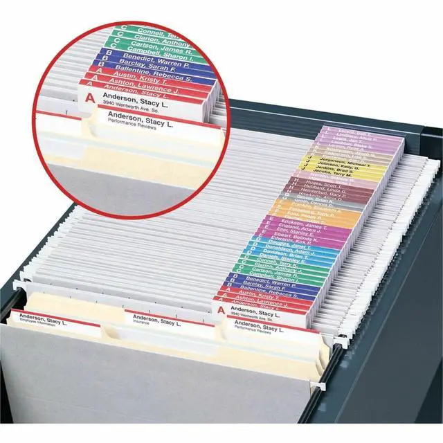 Alt view image 5 of 6 - Viewables Color Labeling System Refill Pack, 3 7/16" x 1 1/4", White, 160 per Pack (64915)