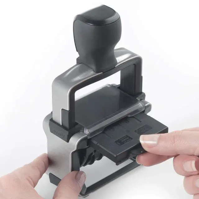 Alt view image 4 of 5 - 5440 Professional Self Inking Date Stamp with Custom Text - Up to 4 Lines of Text