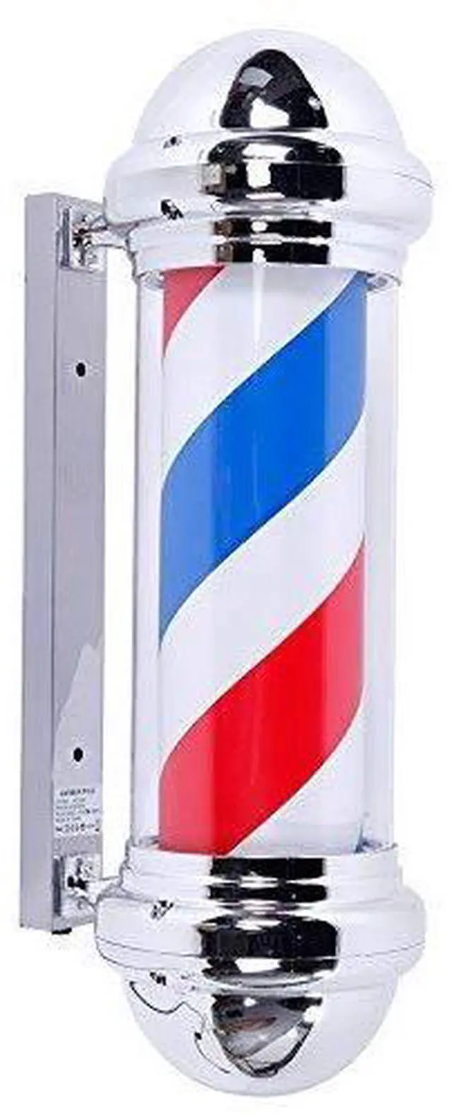Main image of 30" Barber Pole LED Light,Classic Style Hair Salon Barber Shop Open Sign,Rotating Red White Blue LED Strips,IP44 Waterproof Save Energy