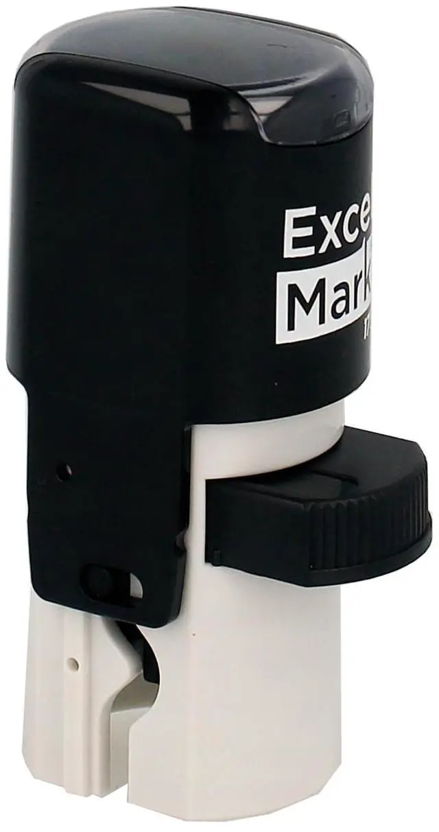 Alt view image 4 of 5 - Checked by - Custom Round Self-Inking Teacher Stamp