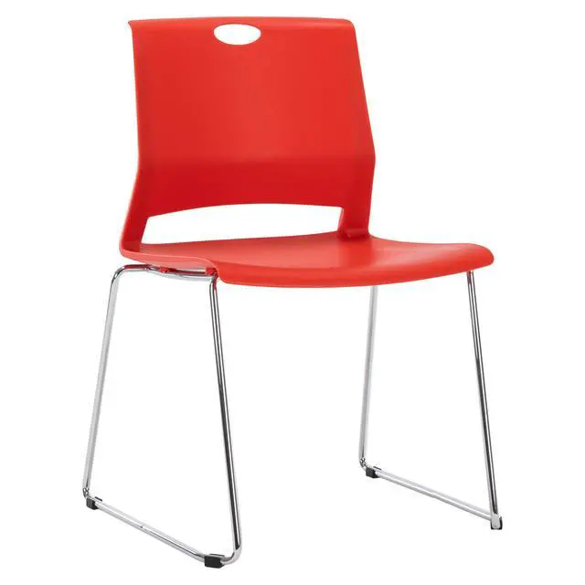 Alt view image 5 of 7 - Red Stacking Chairs-Set of 4