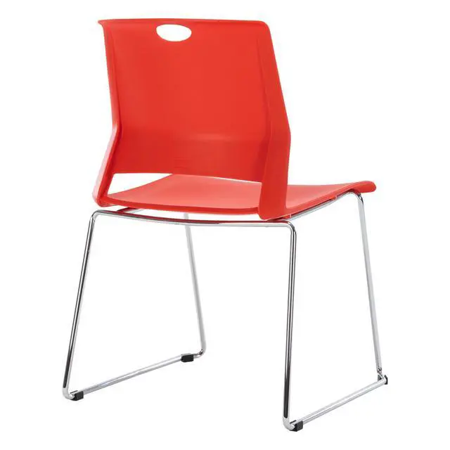 Alt view image 6 of 7 - Red Stacking Chairs-Set of 4