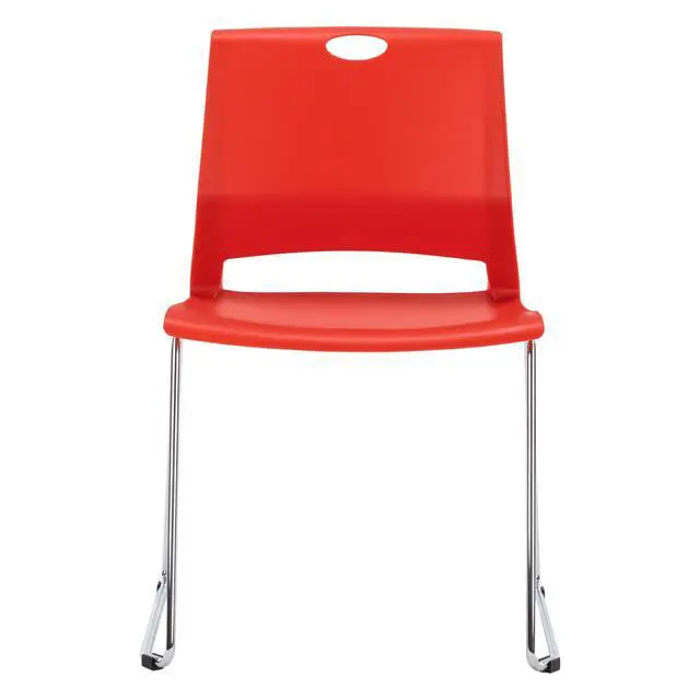 Alt view image 7 of 7 - Red Stacking Chairs-Set of 4